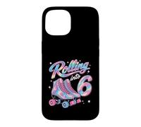 Custodia per iPhone 15 Girando 6 Pattini a rotelle Compleanno Ragazza