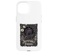 Custodia per iPhone 15 Giustamente furioso Corvo Anti Patriarcato Goth Nouveau Art