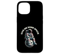 Custodia per iPhone 15 Give Me Some Space Astronauta Seduto Sulla Luna Vintage Art