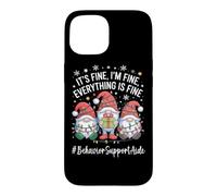Custodia per iPhone 15 Gnomo aiutante per il comportamento, tutto è bello Natale