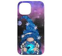 Custodia per iPhone 15 Gnomo Magico CrystalBall Galaxy Starry Fantasy Design