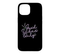 Custodia per iPhone 15 Good Vibes Only Lavender Garden Fragranza Pianta