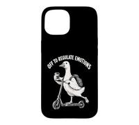 Custodia per iPhone 15 Goose Scooter Regolamento Emozioni Umorismo Salute Mentale