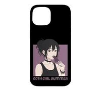 Custodia per iPhone 15 Goth Ragazza Estate Scuro Occulto Emo Anime Manga