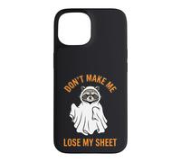 Custodia per iPhone 15 Grafica "Don't Make Me Lose My Sheet Ghost Raccoon