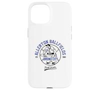 Custodia per iPhone 15 Grafica universitaria di baseball del Bronx NYC PAFI349