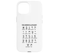 Custodia per iPhone 15 Grafico delle scommesse Aleph per l'apprendimento della lingua yiddish dell'alfabeto ebraico