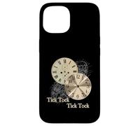 Custodia per iPhone 15 Grandfather Alarm Clock Time Tick Tock Clock T-Shirt