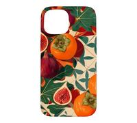 Custodia per iPhone 15 Grappolo di frutteto di fichi e cachi