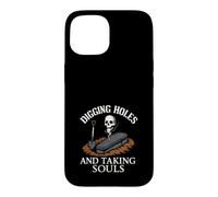 Custodia per iPhone 15 Gravedigger Cimitero Operaio Scavare Graves Graveyard Crew