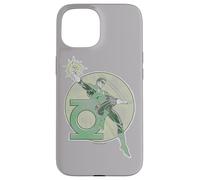 Custodia per iPhone 15 Green Lantern Retro Lantern Iron-On