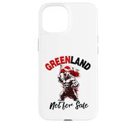 Custodia per iPhone 15 Greenland Flag Bear Support Greenland Is Not For Sale