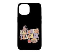 Custodia per iPhone 15 Groovy Retro Witch Hat Fall Halloween Teacher