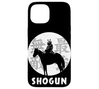 Custodia per iPhone 15 Guerriero Samurai Nero Giapponese Invincibile
