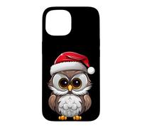 Custodia per iPhone 15 Gufi Natale