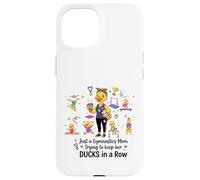 Custodia per iPhone 15 Gymnastics Mom Funny Ducks Gymnastics Mama