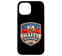 Custodia per iPhone 15 Haiti Prima Repubblica Nera dal 1804 Bandiera Haitiana Day Pride