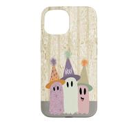Custodia per iPhone 15 Halloween Tre Fantasmi Divertimento
