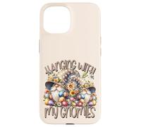 Custodia per iPhone 15 Hanging With My Gnomies On Easter Day Unique Spring Gnome