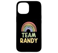 Custodia per iPhone 15 Happy Colorful Team Randy Rainbow Pride Green Yellow