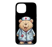 Custodia per iPhone 15 Happy Doc Teddy Bear - Costume grafico