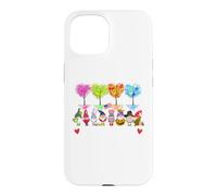 Custodia per iPhone 15 Happy Everything Gnomi Every Seasons All Year Tree