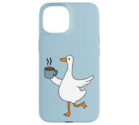 Custodia per iPhone 15 Happy Silly Goose Coffee