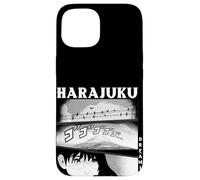 Custodia per iPhone 15 Harajuku Dreaming Japanese Anime Estetica