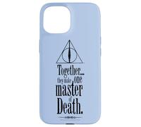 Custodia per iPhone 15 Harry Potter Together They Make One Master of Death