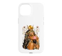 Custodia per iPhone 15 Hathor Bubblegum Queen Dea egiziana Baddie Estetica