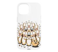 Custodia per iPhone 15 Hear the Ten Pins Laughing Bowling Bowler Pun