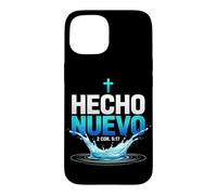 Custodia per iPhone 15 Hecho Nuevo Battesimo Acqua Español Christian Spanish Faith