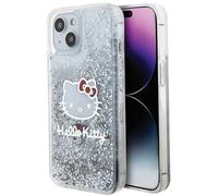 CG MOBILE Hello Kitty HKHCP15SLIKHET - Custodia rigida per iPhone 15 6,1", colore: Argento