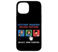 Custodia per iPhone 15 History Makers Arcade Edition Retro Gamer Pixel Art 8-Bit