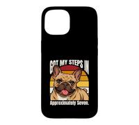Custodia per iPhone 15 Ho i miei passi in circa sette bulldog