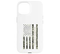Custodia per iPhone 15 Hormuz Patrol American Flag Camouflage USA Distressed