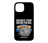 Custodia per iPhone 15 Husky Fur Rolling Fur Palla