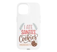 Custodia per iPhone 15 I Ate Santas Cookies No Regrets Funny Christmas