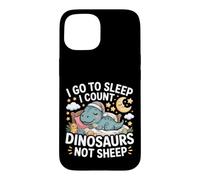 Custodia per iPhone 15 I Go To Sleep I Count Dinosaurs Not Sheep Sogni