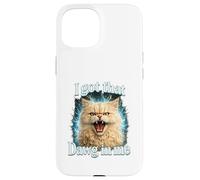 Custodia per iPhone 15 I Got That Dawg In Me Cat Shirt Funny Angry Tabby Maine Coon