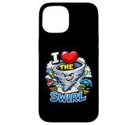 Custodia per iPhone 15 I Heart The Swirl Funny Storm Chaser