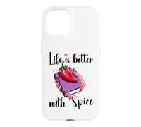 Custodia per iPhone 15 I Like My Books Spicy Book Merch,Life is Better with Spice
