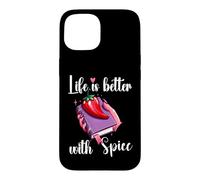 Custodia per iPhone 15 I Like My Books Spicy Romance Book Life is Better with Spice