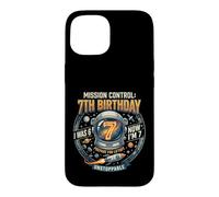 Custodia per iPhone 15 I Was 6 Now Im 7 Astronaut Outer Space Birthday Kids Gear