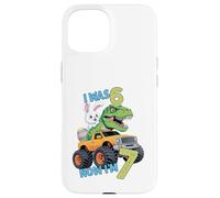 Custodia per iPhone 15 I was Six Now I'm Seven Easter Bunny 67 Meme 7th Birthday