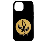 Custodia per iPhone 15 Icaro Sole Cadente Silhouette Mitologia greca minimalista