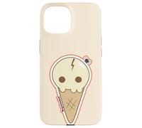 Custodia per iPhone 15 Ice Cream Skull Spoopy Kawaii Halloween Design, Cute Spooky