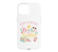 Custodia per iPhone 15 Iced Coffee Books & Sunshine Summer Reading Spicy Book Girl