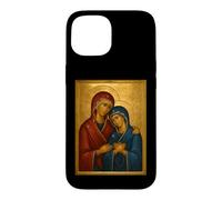 Custodia per iPhone 15 Icona cattolica ortodossa di Sant'Anna e Maria Madre di Dio