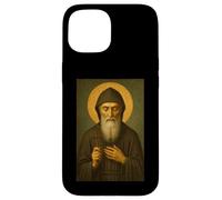 Custodia per iPhone 15 Icona cattolica romana di San Charbel